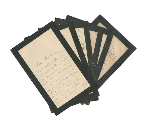 PROUST (MARCEL) Six autograph letters signed (Marcel Proust), five to Thérèse Fould née Ephrussi (Chère madame or Madame) and one to her husband Léon Fould (Cher Monsieur), no place or date Paris, 1905 image 1