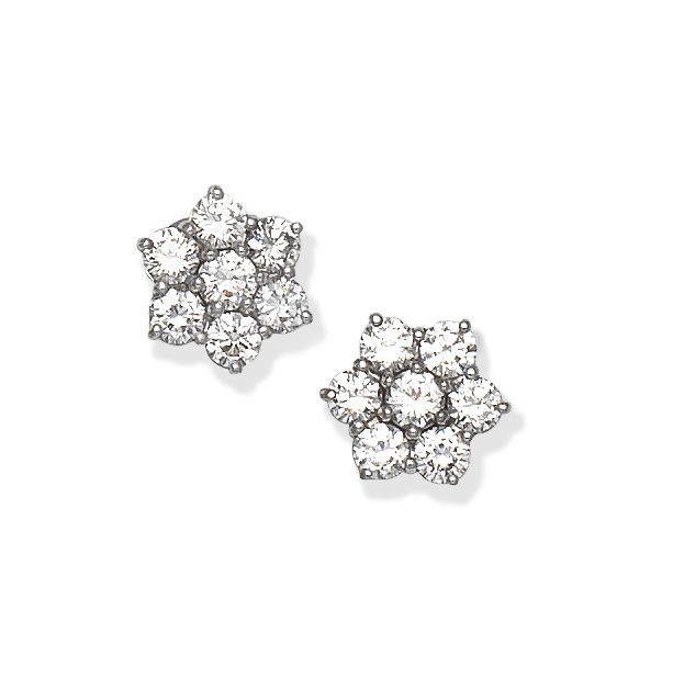 DIAMOND CLUSTER EARSTUDS