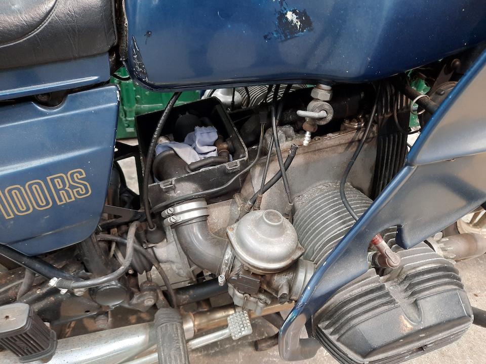 Property of a deceased's estate, 1982 BMW 980cc R100RS Frame no. 6077319 (To plaque) Engine no. 6077319