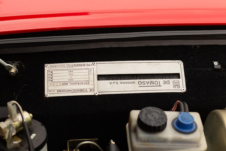 1990 De Tomaso Pantera GT5-S Coup&#233;  Chassis no. 874/L/THPN1S09554