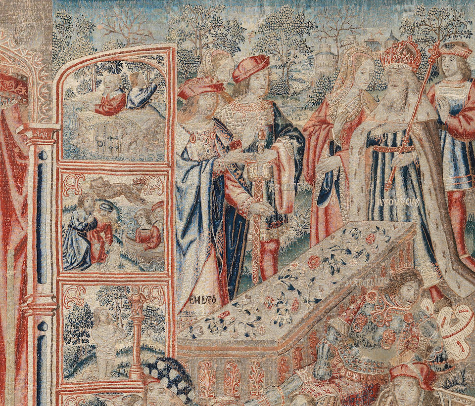 An exceptional first quarter 16th Century mythological and allegorical Tapestry  South Netherlandish, probably woven between 1510-1520