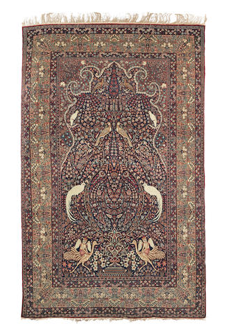 An intricate figurative carpet North West Persia, 237cm x 151cm