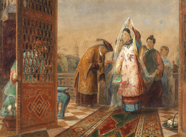 John Rogers Herbert (British, 1810-1890) The Chinese Bride