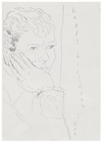 David Hockney (B. 1937) Portrait of Shea  1981