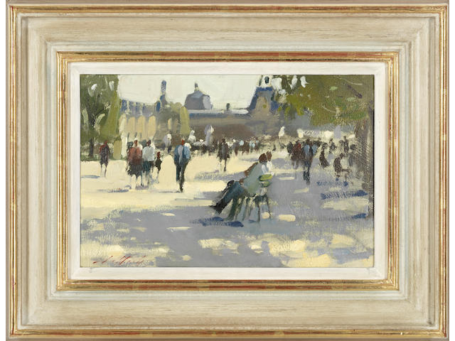 Paul Rafferty (born 1965) 'In the Shade, Tuileries Gardens'
