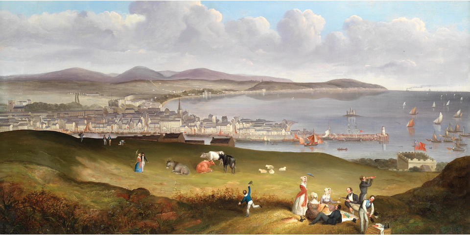 Joseph Heard (British, 1799-1859) Douglas Bay, Isle of Man, c. 1840