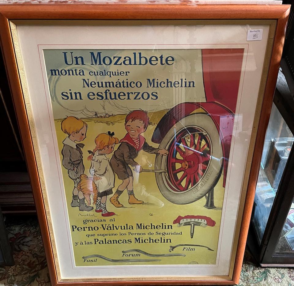 A set of six reproduction Michelin posters,  ((6))