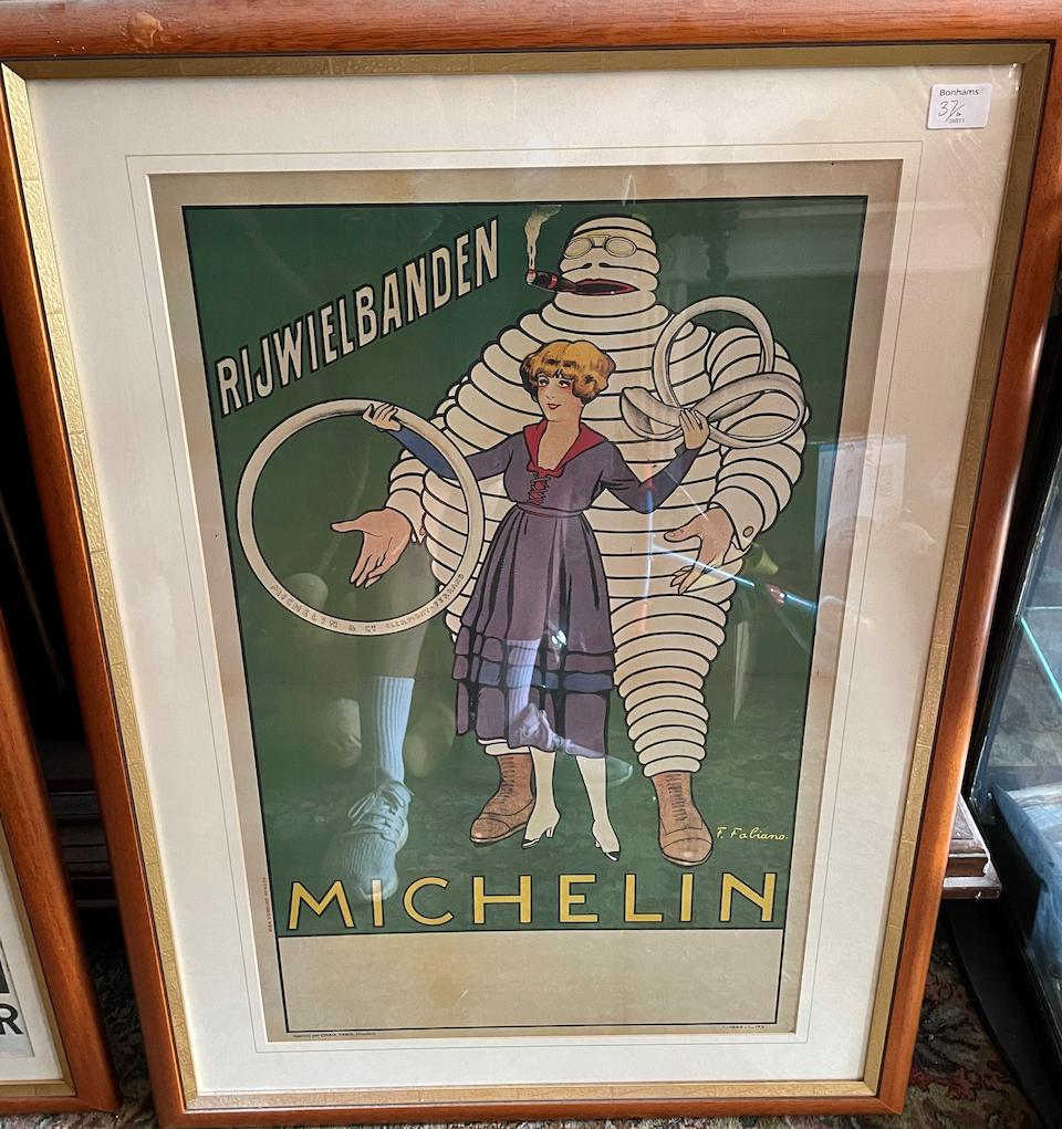 A set of six reproduction Michelin posters,  ((6))