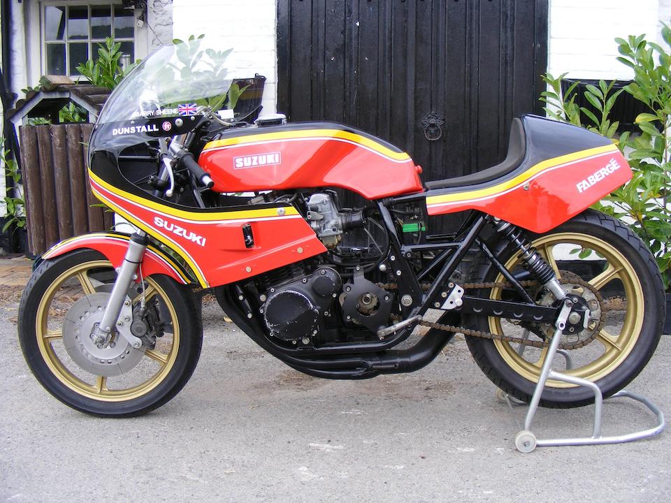Ex-Barry Sheene, Bob Smith , 1979 Dunstall Suzuki GS1000 Formula 1 Racing Motorcycle Frame no. GS1000-521087 Engine no. GS1000-130636 Yoshimura engine no. 13
