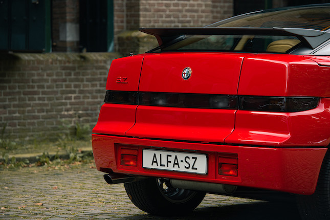 Only 1,300 kilometres from new,1991 Alfa Romeo  SZ Coupé  Chassis no. ZAR16200003000590 Engine no. AR61501000600 image 35