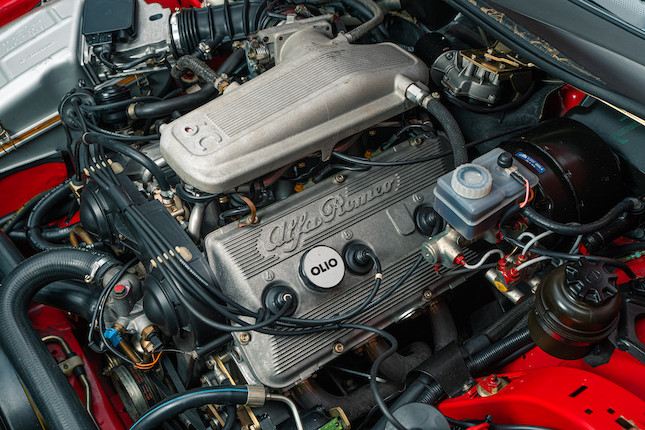 Only 1,300 kilometres from new,1991 Alfa Romeo  SZ Coupé  Chassis no. ZAR16200003000590 Engine no. AR61501000600 image 23