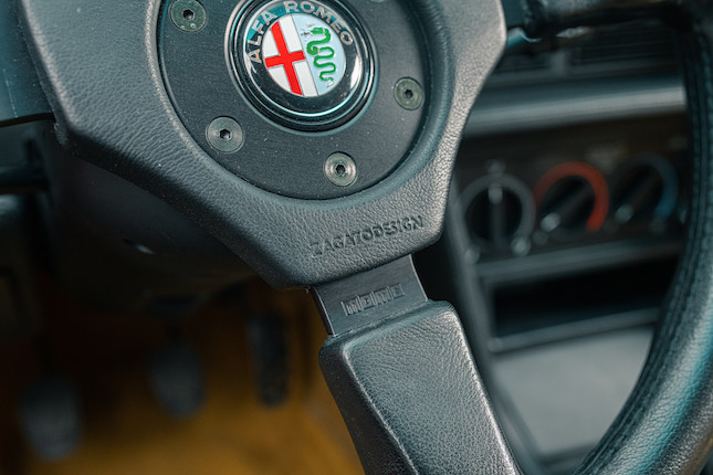 Only 1,300 kilometres from new,1991 Alfa Romeo  SZ Coupé  Chassis no. ZAR16200003000590 Engine no. AR61501000600 image 43