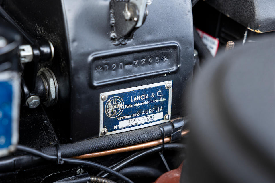 1954 Fourth Series Lancia  Aurelia B20 Coupe   Chassis no. B20-3329 Engine no. 3944