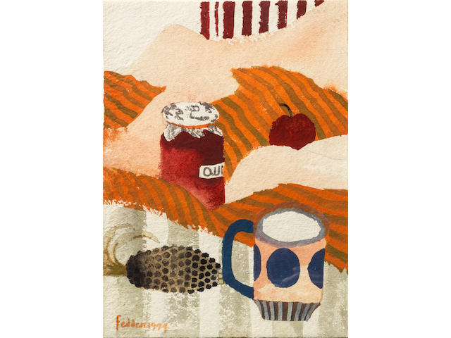 Mary Fedden R.A. (British, 1915-2012) Still Life with Quince Jelly