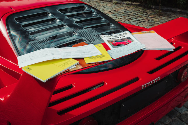 One owner from new,1989 Ferrari F40 Berlinetta  Chassis no. ZFFGJ34B000083620 image 59