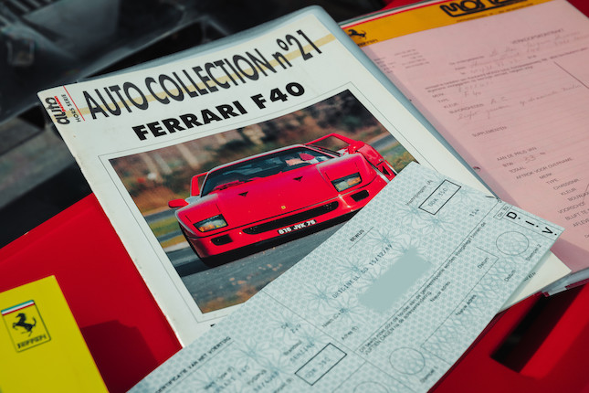One owner from new,1989 Ferrari F40 Berlinetta  Chassis no. ZFFGJ34B000083620 image 63