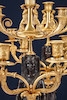 Thumbnail of A pair of fine and impressive Empire 'Retour D'Egypt' gilt and patinated bronze seven light figural candelabra Possibly attributable to Pierre-Philippe Thomire, early 19th century (2) image 12