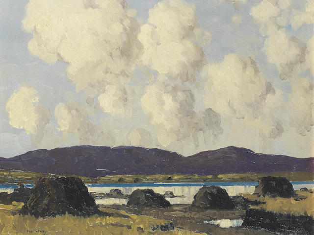 Paul Henry R.H.A. (1876-1958) Purple Hills 35.6 x 40.7 cm. (14 x 16 in.) (Painted 1932-40)