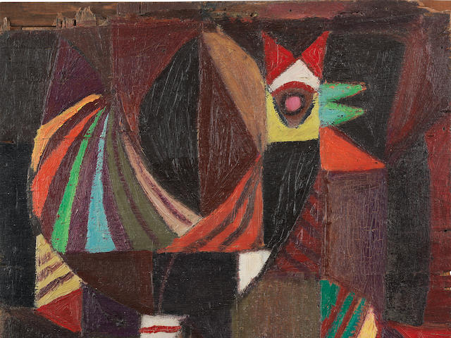 Shakir Hassan Al Said (Iraq, 1925-2004) Cubist Cockerel