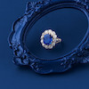 Thumbnail of SAPPHIRE AND DIAMOND CLUSTER RING image 1