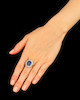 Thumbnail of SAPPHIRE AND DIAMOND CLUSTER RING image 2