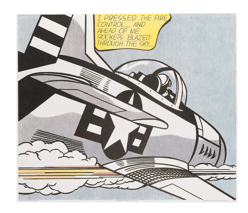 Roy Lichtenstein (1923-1997) WHAAM!, 1967 63.4 x 74.4cm (25 x 29 1/4in)(each panel) (published by the Tate Gallery, London, 1988)