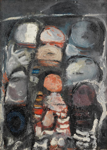 Fateh Moudarres (Syria, 1922-1999) Untitled (Figures)