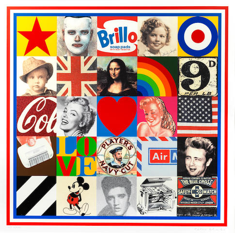 Sir Peter Blake (born 1932) Sources of Pop Art VII, 2009 image 81.5 x 81.5cm (32 1/16 x 32 1/16in). (published by CCA Galleries, London)