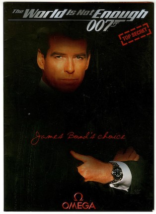 James Bond An Omega Seamaster Professional watch worn by Pierce Brosnan for his role of James Bond in The World Is Not Enough, Eon Productions, 1999, image 3
