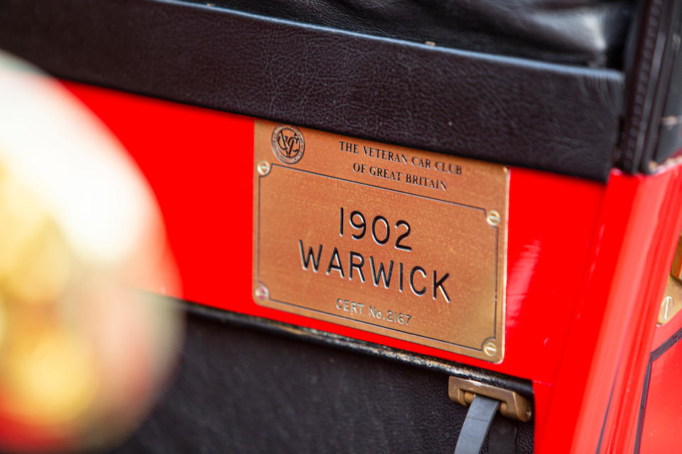1902  Warwick  6hp Stanhope Four-Seater  Chassis no. 8460 Engine no. 8460