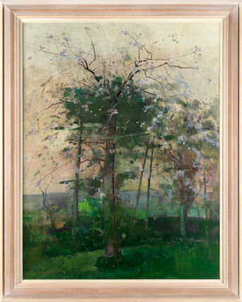 Bonhams Frederick Cuming R.A., N.E.A.C. (British, born 1930) Cherry Tree