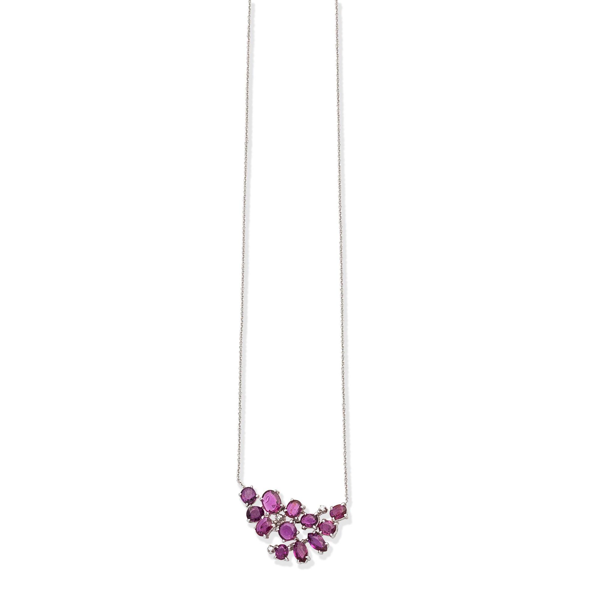 RUBY AND DIAMOND NECKLACE