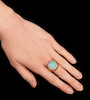 Thumbnail of BEN ROSENFELD TURQUOISE AND DIAMOND RING, image 2