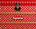 Thumbnail of Louis Vuitton x Supreme A Limited Edition Red And White Monogram Malle Courrier 90 Trunk, 2019 (includes padlock, keys and cloche) image 2