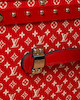 Thumbnail of Louis Vuitton x Supreme A Limited Edition Red And White Monogram Malle Courrier 90 Trunk, 2019 (includes padlock, keys and cloche) image 5