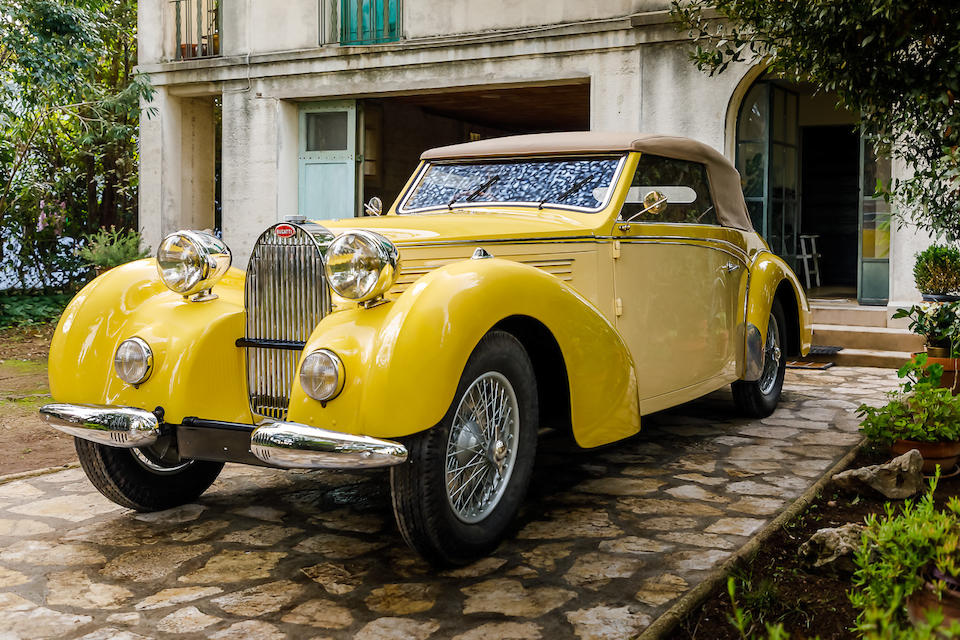 In the same family for more than 50 years ,1938 Bugatti Type 57 C Stelvio Cabriolet  Chassis no. 57678 Engine no. 41C