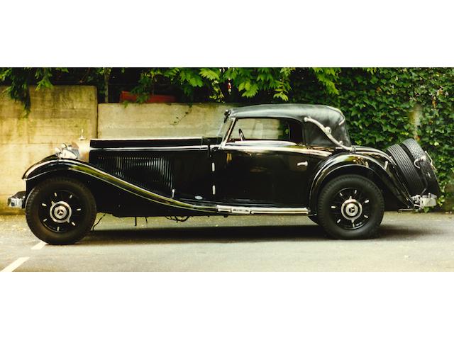 One of only 16 Cabriolet A models out of 154 produced (all body styles),1934 Mercedes-Benz 380K Cabriolet A  Chassis no. 103367