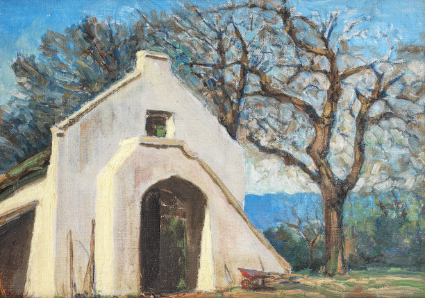 Pieter Hugo Naudé (South African, 1869-1941) A barn door (framed) image 1