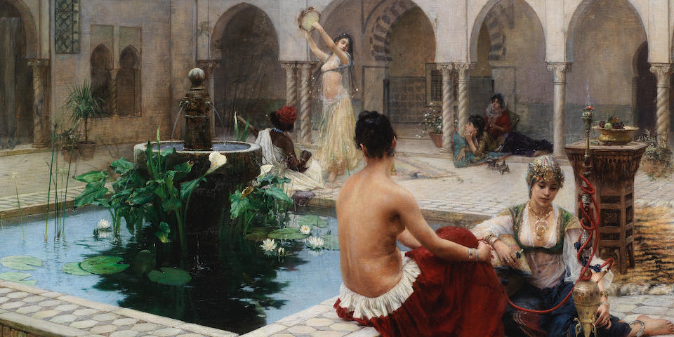Ferdinand Max Bredt (German, 1868-1921) By the fountain