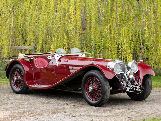 1938 RAC Rally works team entry,1938 SS 100 Jaguar 3&#189;-Litre Roadster  Chassis no. 39054 Engine no. M775