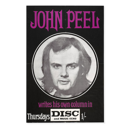 John Peel A 'Disc & the Music Echo' Poster circa 1970, image 1