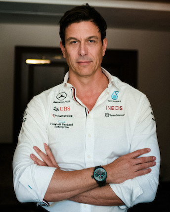 OFFERED FOR CHARITY A LIMITED EDITION BLACK CERATANIUMIWC BIG PILOT'S WATCH PERPETUAL CALENDAR WRISTWATCH WITH MOON PHASE Big Pilot's Watch Perpetual Calendar Edition Toto Wolff x Mercedes-AMG Petronas Formula One Team, Ref IW503607 Limited Edition No 50/100, image 1