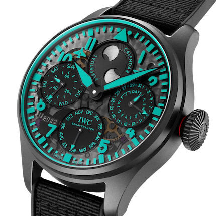 OFFERED FOR CHARITY A LIMITED EDITION BLACK CERATANIUMIWC BIG PILOT'S WATCH PERPETUAL CALENDAR WRISTWATCH WITH MOON PHASE Big Pilot's Watch Perpetual Calendar Edition Toto Wolff x Mercedes-AMG Petronas Formula One Team, Ref IW503607 Limited Edition No 50/100, image 3