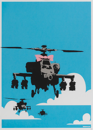 Banksy (British, born 1974) Happy Chopper Screenprint in colours, 2003, on wove, numbered 662/750 in pencil, published by Pictures on Walls, London, the full sheet, 697 x 498mm (27 1/2 x 19 5/8in)(SH) image 1