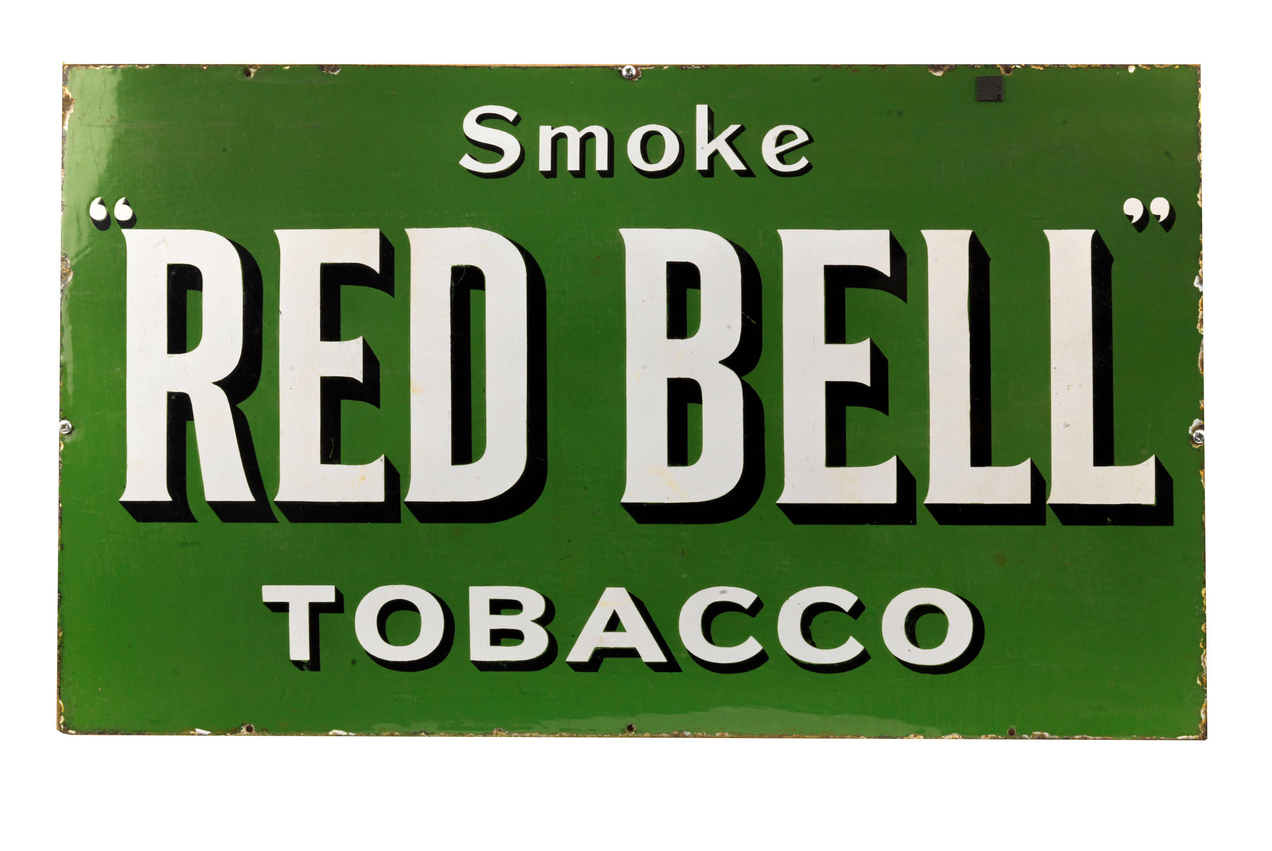 Bonhams Cars : A Smoke Red Bell enamel sign,