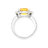 Thumbnail of YELLOW ZIRCON AND DIAMOND CLUSTER RING image 3