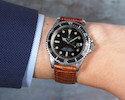 Thumbnail of Rolex. A fine stainless steel automatic calendar bracelet watch  Single Red Submariner, Ref 1680, Circa 1971 image 3