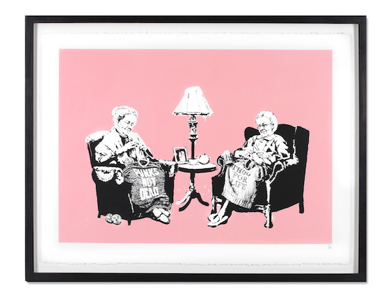 Banksy (born 1974) Grannies (LA Edition), 2006 (Published by Modern Multiples Fine Art Editions, Los Angeles, with their blindstamp) image 2