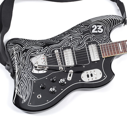 Robert Smith / Gorillaz  A Unique Reissue Guild S-200 T-Bird Guitar Owned and Played by Robert Smith and Customised by Gorillaz' Jamie Hewlett and Damon Albarn, 2021 image 3