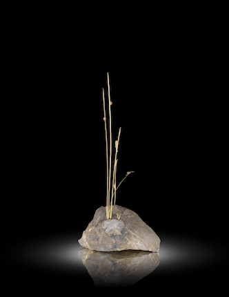 Bonhams : LIN SPROULE a unique 18 carat gold vari-coloured gold grass ...